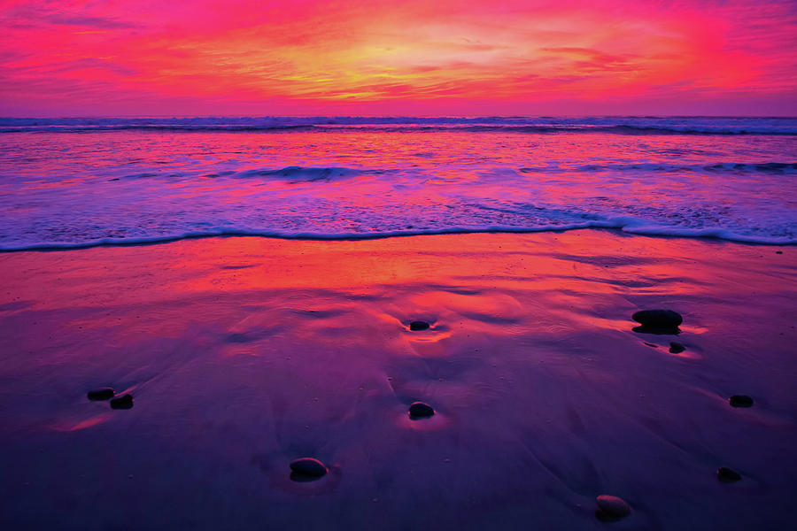 Torrey Pines Sunset Beach Photograph by Kyle Hanson