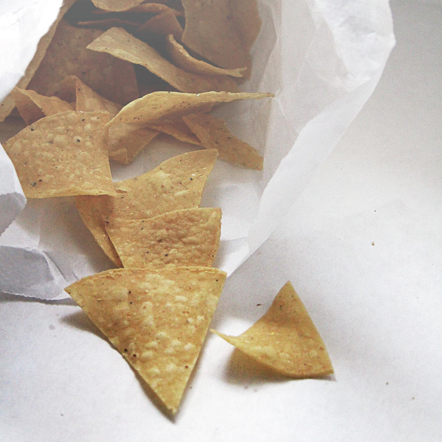 Tortilla Chips- Photo by Linda Woods Mixed Media by Linda Woods