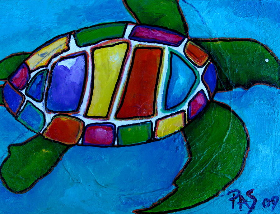 Tortuga Painting by Patti Schermerhorn