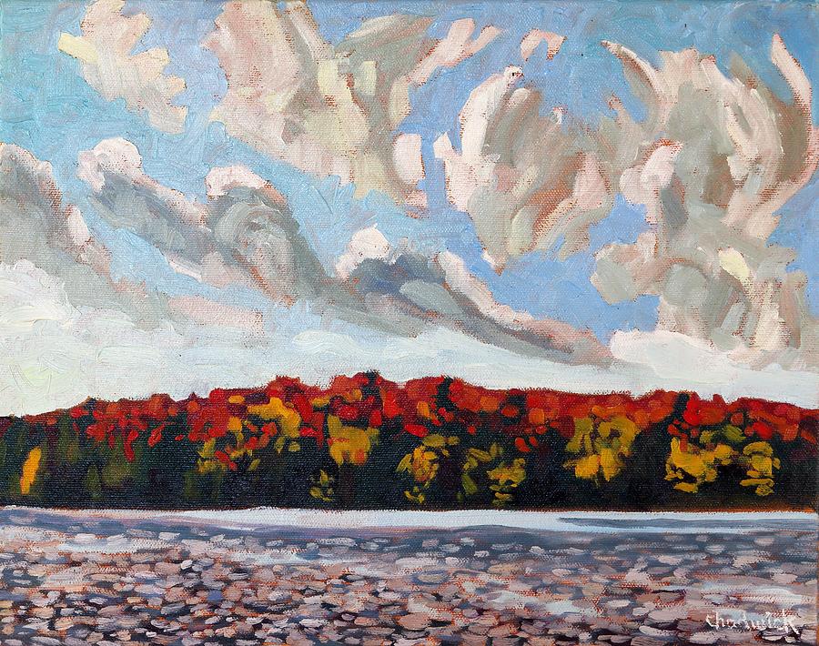Fall Painting - Tortured Cumulus by Phil Chadwick