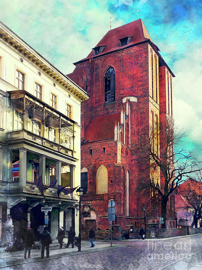 Torun city art 5 Digital Art by Justyna Jaszke JBJart