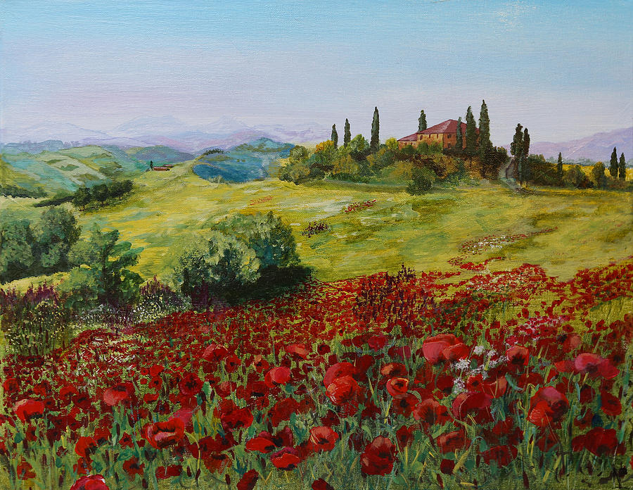 Tuscany Painting by Nonna Pidvalna - Fine Art America