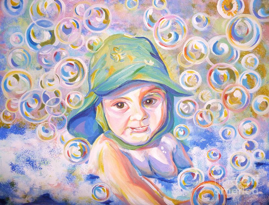Tosha.Bubbles Painting by Anna  Duyunova