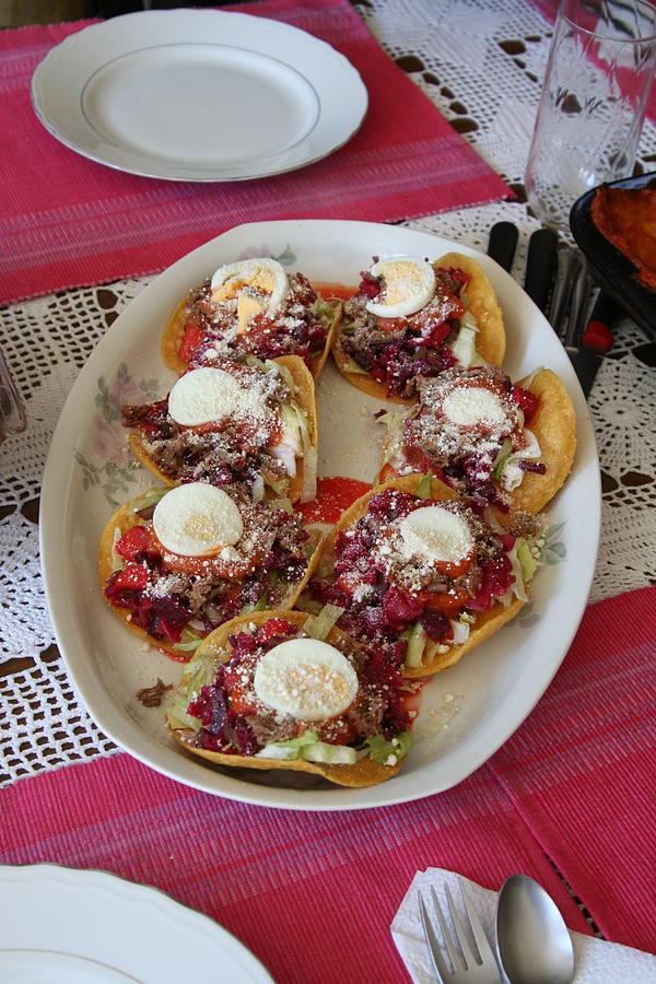 Tostados on Plate Photograph by Laura Smith