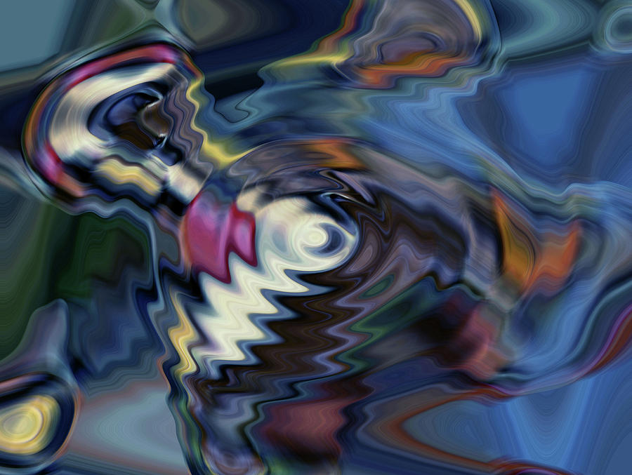 Abstract Digital Art - total discombobulation from      U refuse to consider my point by Kenneth James