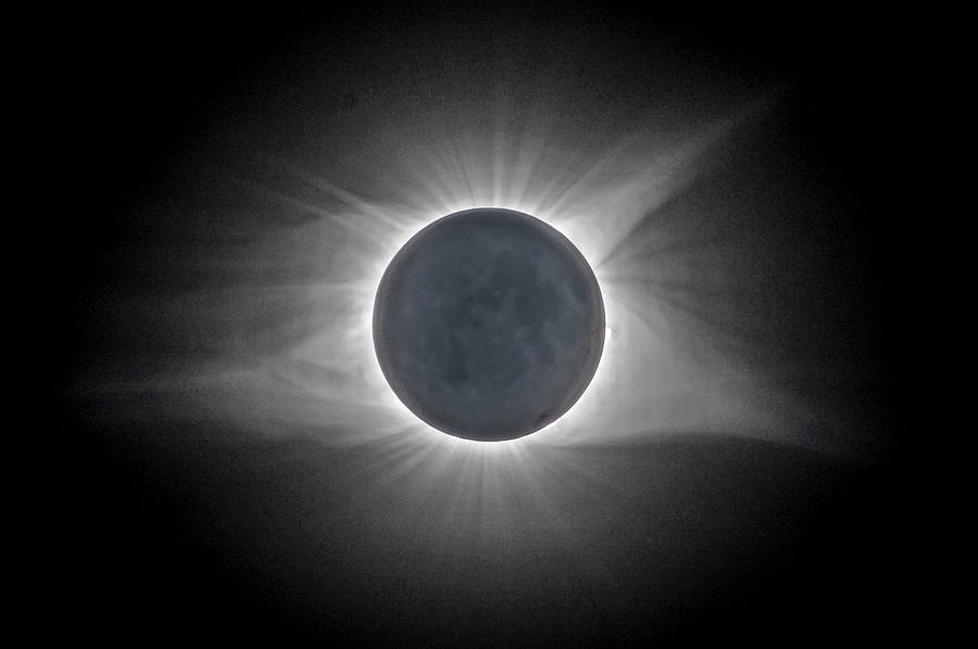 Total Solar Eclipse with Corona Photograph by Lori Coleman