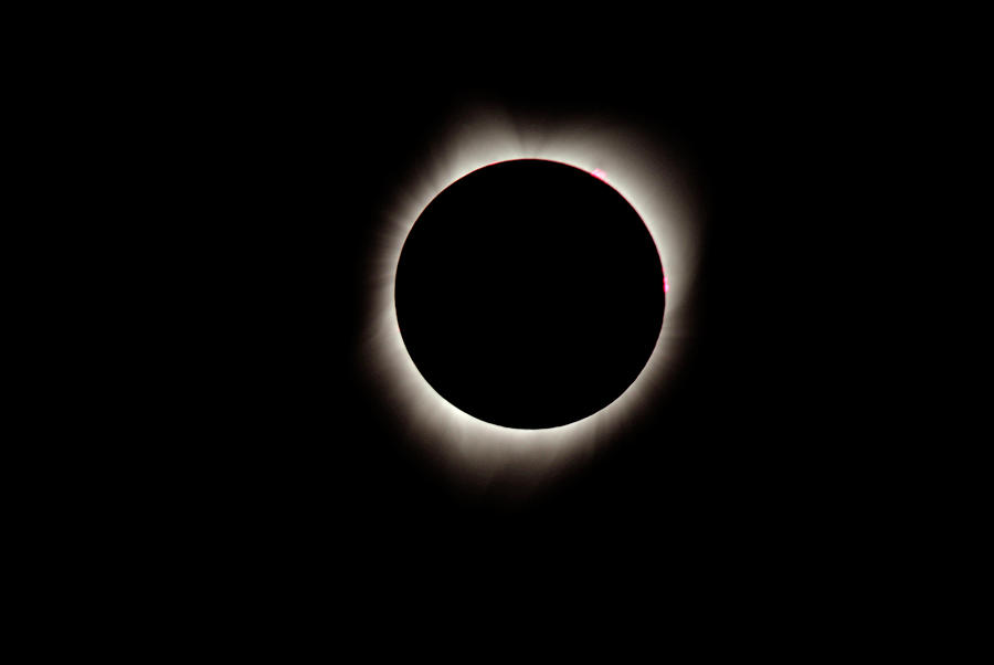 Solar Photograph - Totality 2-Solar Eclipse by Larry Kjorvestad