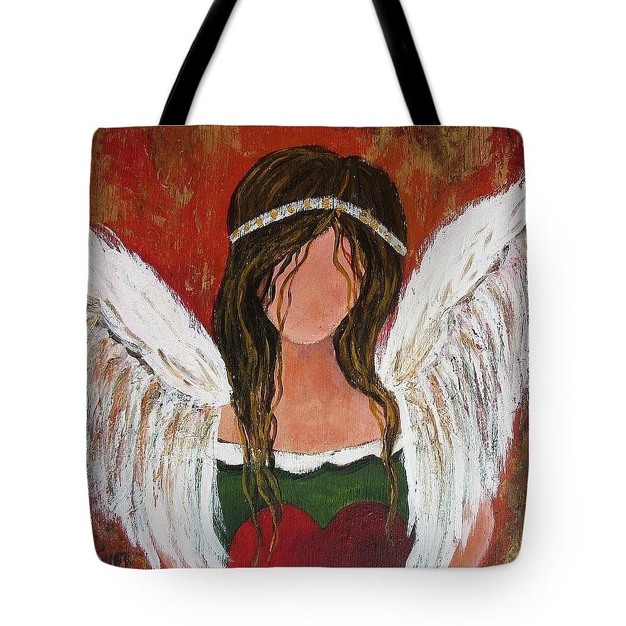 Tote bag , summer angel Painting by Vesna Martinjak