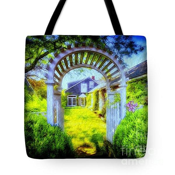 Tote Bag - Golden Nantucket Photograph by Jack Torcello