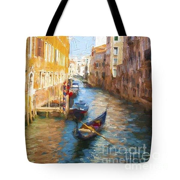 Tote Bag Gondola and Campanile Photograph by Jack Torcello