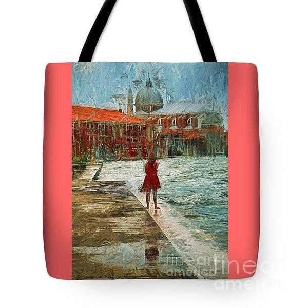 Tote Bag - Redentore Red Photograph by Jack Torcello