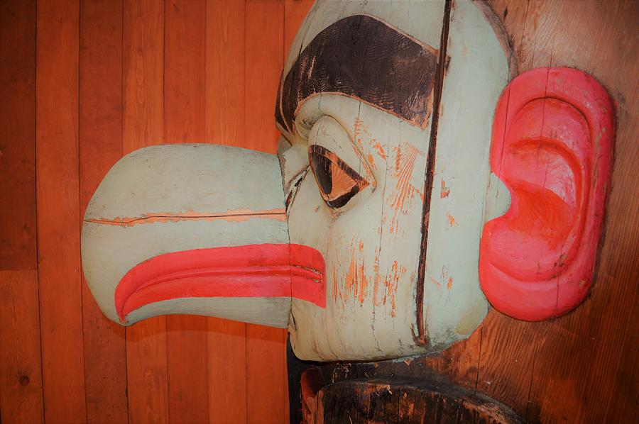 Hoonah totem Photograph by Cheryl Hoyle