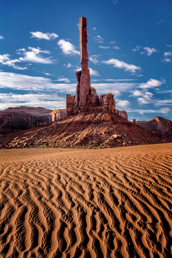 Totem in Monument Valley Photograph by Michael Ash