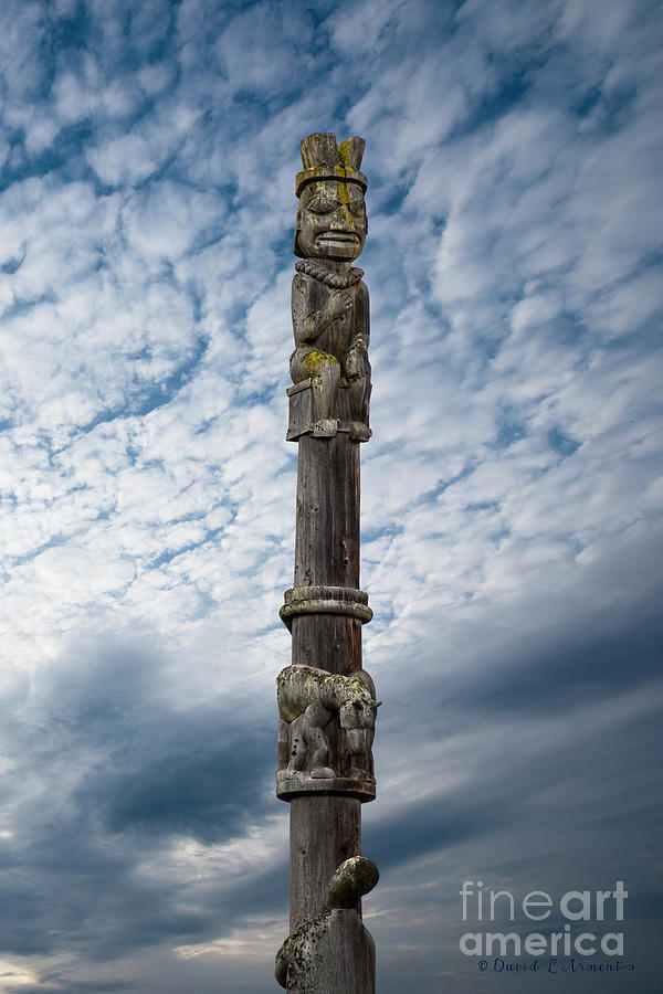 Totem Pole Kitwanga Photograph by David Arment