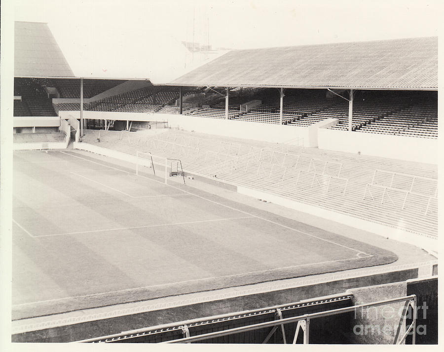 Tottenham - White Hart Lane - South Terrace 1 - BW - Leitch - 1960s Photograph by Legendary Football Grounds