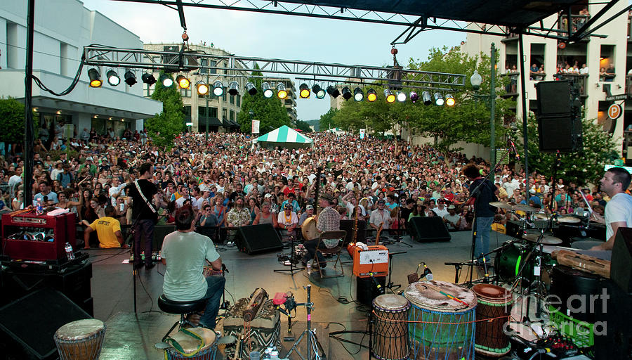 Toubab Krewe at Bele Chere Festival in Asheville 2010 Photograph by David Oppenheimer