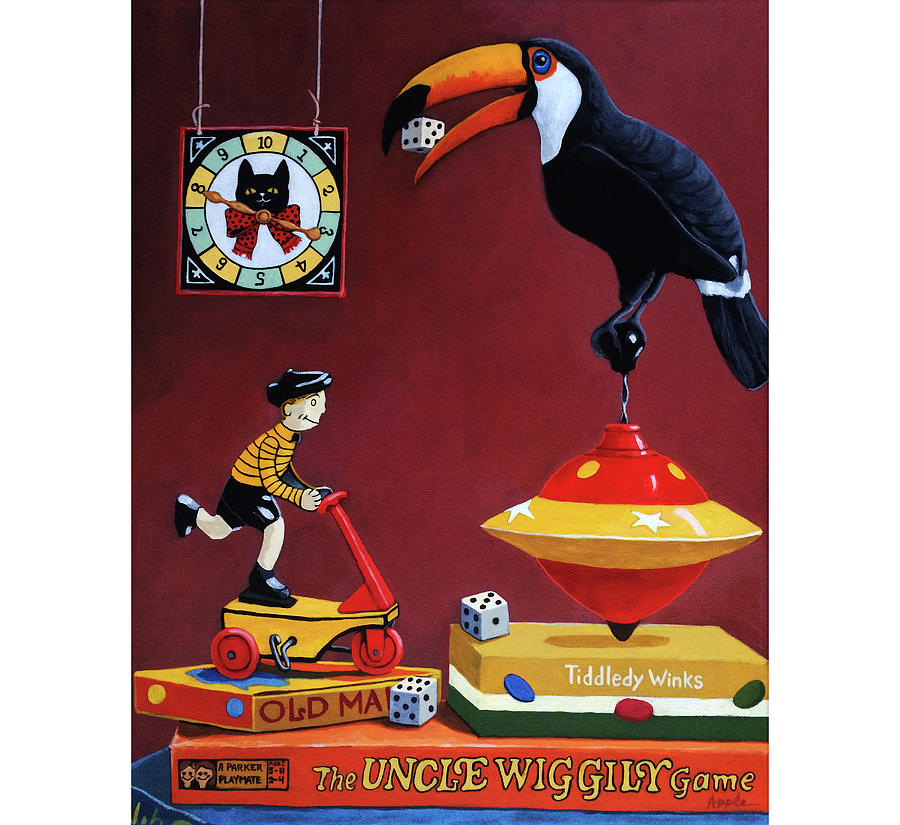 TOUCAN Play at this Game oil painting Painting by Linda Apple