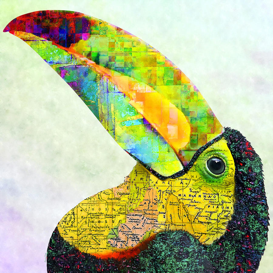 Toucan Mixed Media - Toucan  by Stacey Chiew