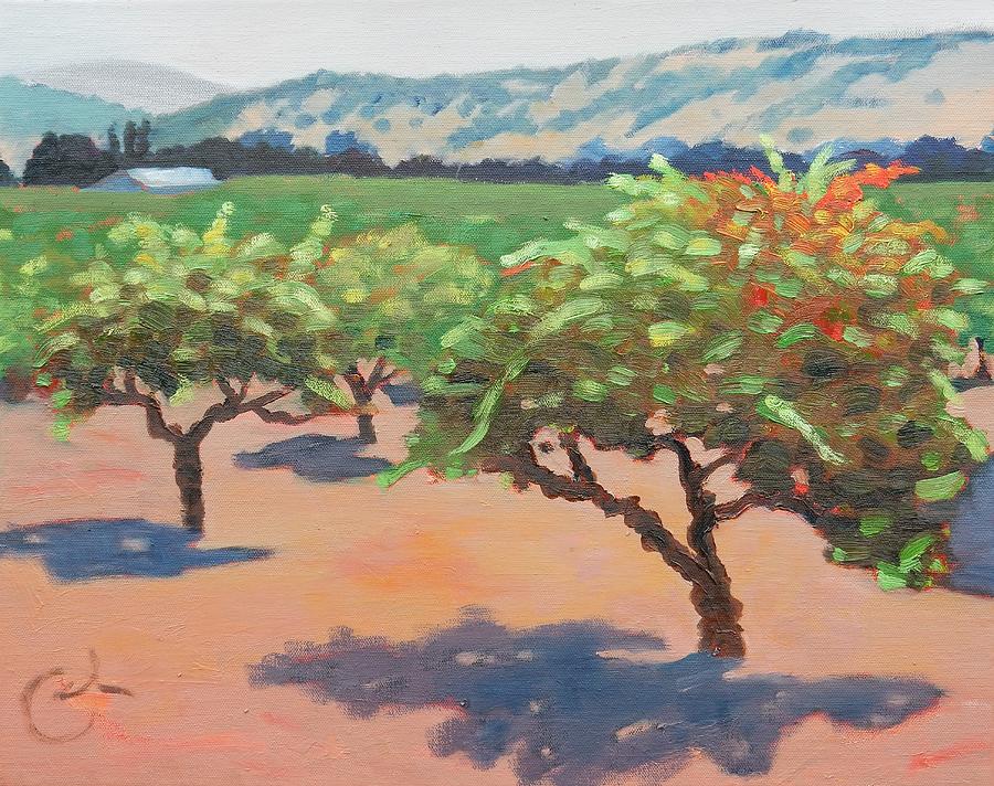 Grape Painting - Touch of Fall by Gary Coleman