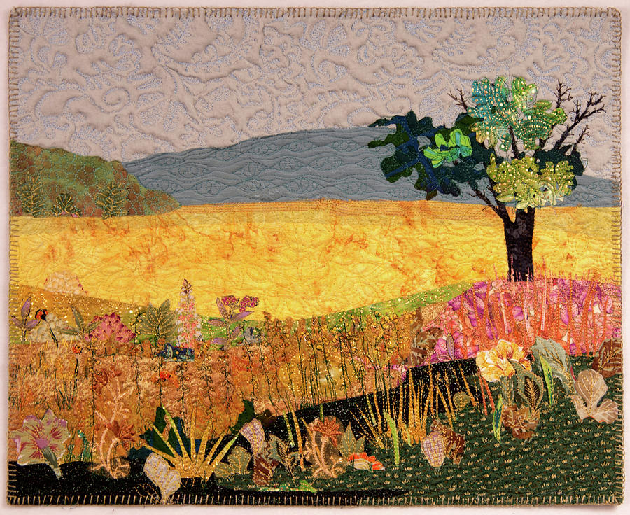 Touch of Goldenrod Tapestry - Textile by Martha Ressler
