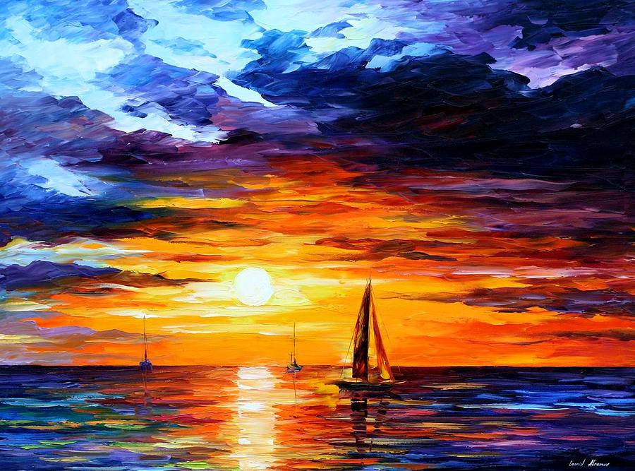 Touch Of Horizon Painting by Leonid Afremov - Pixels