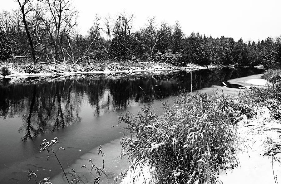 Touch Of Winter Black And White Photograph by Debbie Oppermann