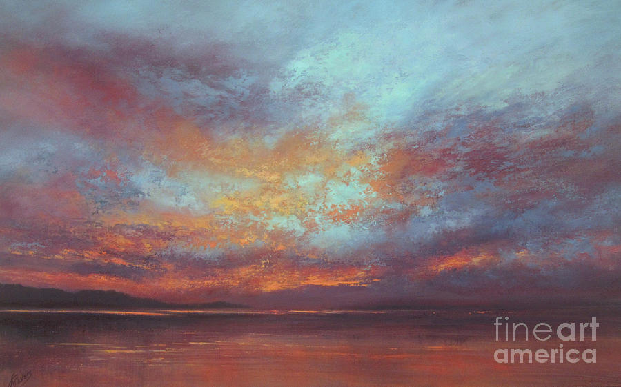 Sunset Painting - Touches of Light by Valerie Travers