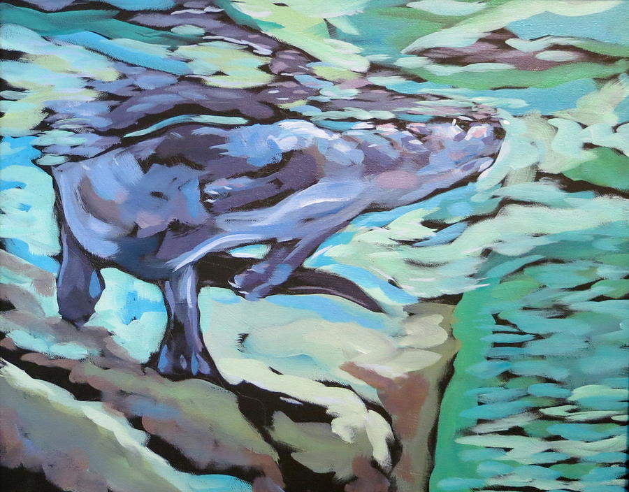 Wildlife Painting - Touching Both Worlds by Kat Corrigan