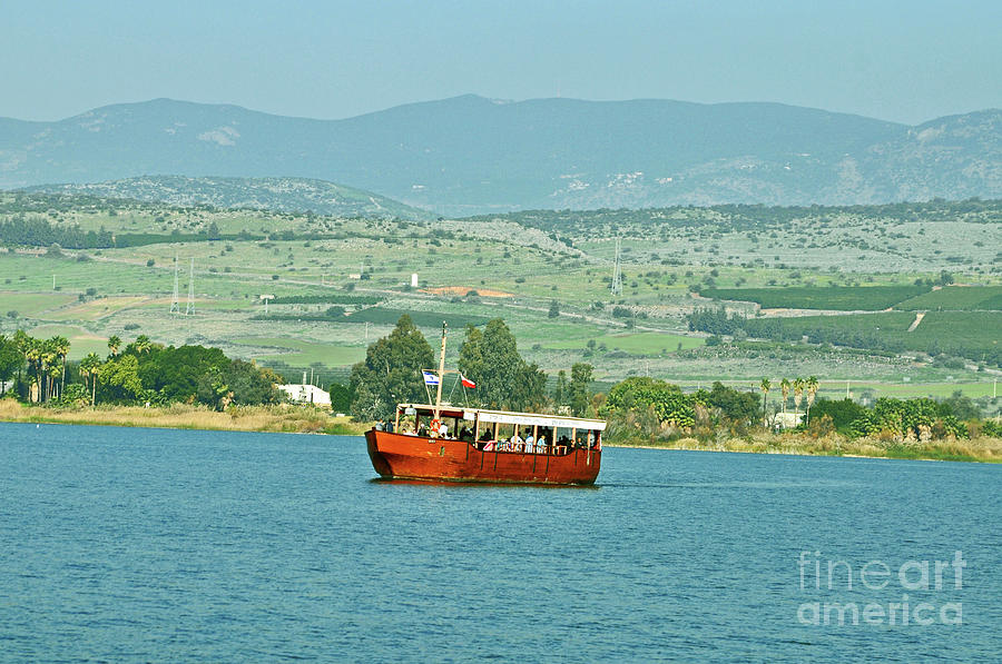 Tour Boat On The Sea Of Galilee  Photograph by Lydia Holly