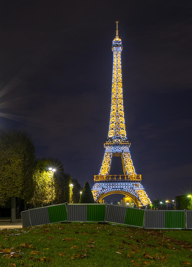 Sony A7 Photograph - Tour de Eiffel in a blue shine by Vyacheslav Isaev