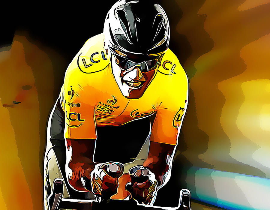 Tour de France Art Mixed Media by Marvin Blaine
