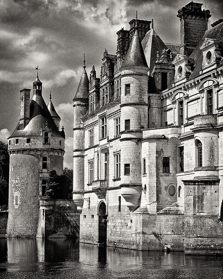 Tour Des Marques And Main Building, Chateau De Chenonceau Photograph by Mark Summerfield