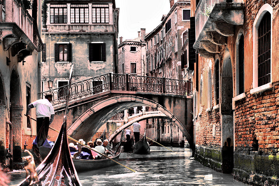 Touring Venice Italian Style Photograph by Greg Sharpe