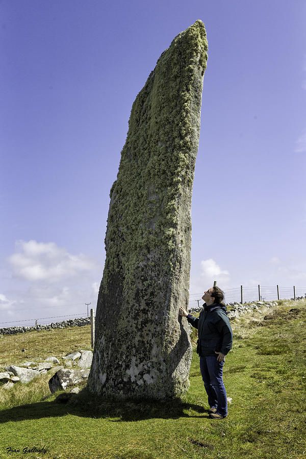 Tourist Admires the Trushal Stone Photograph by Fran Gallogly
