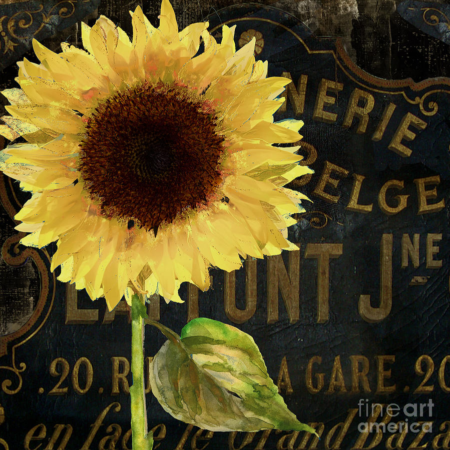 Tournesols Yellow Sunflowers Painting by Mindy Sommers