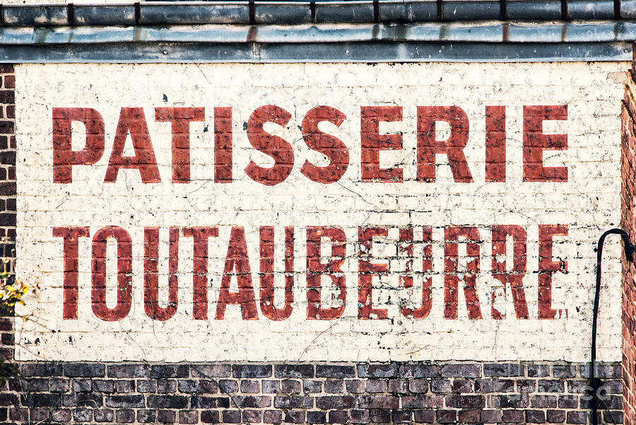 Vintage French bakery sign Photograph by Delphimages Photo Creations