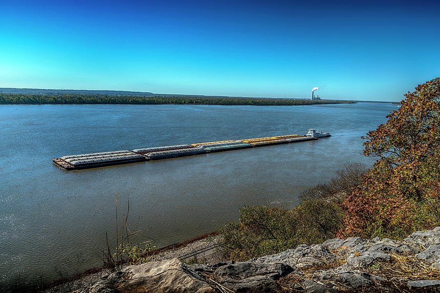 Tow On the Mississippi 7R2_DSC2287_16-11-13 Photograph by Greg Kluempers