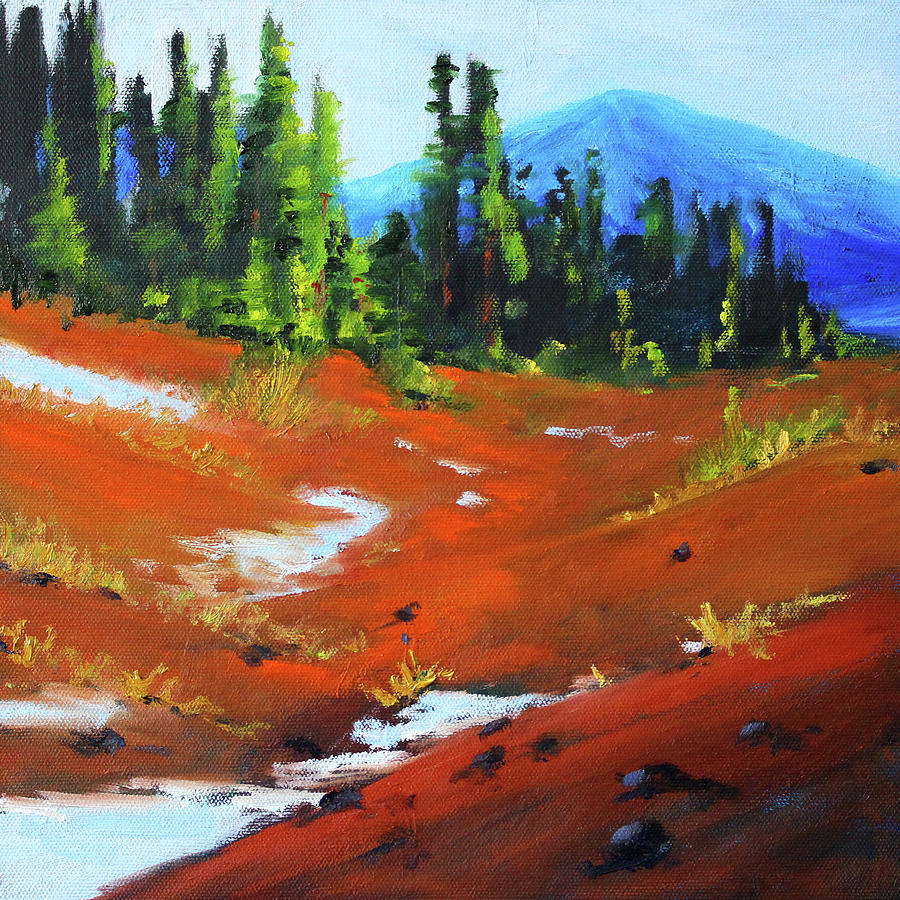Landscape Painting - Toward Bachelor by Nancy Merkle