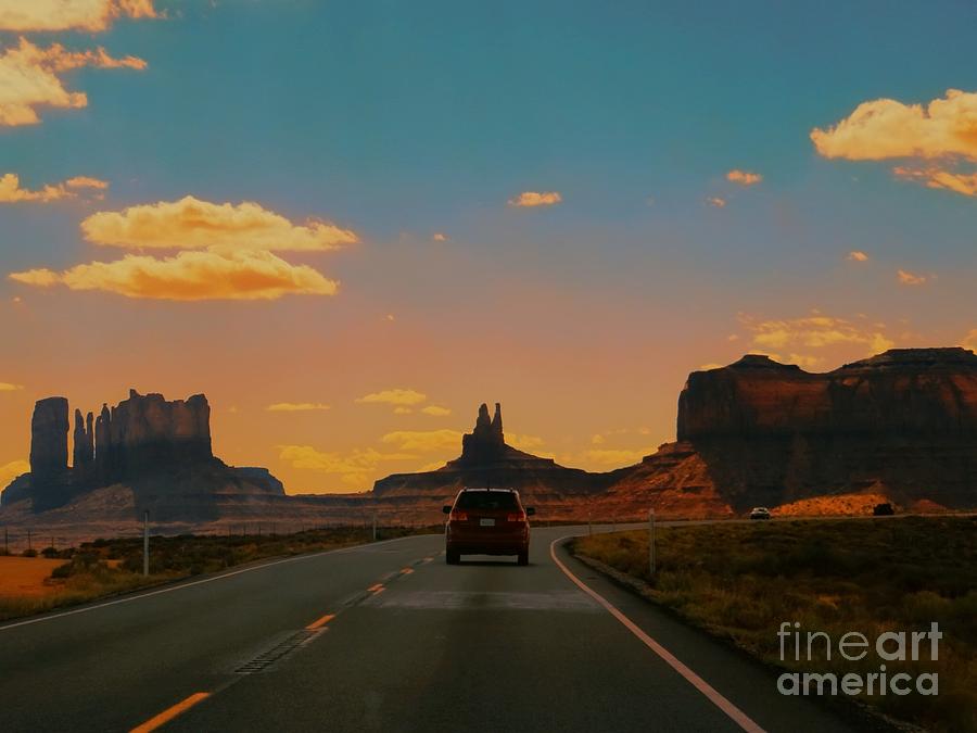 Toward Monument Valley Photograph by Diana Rajala