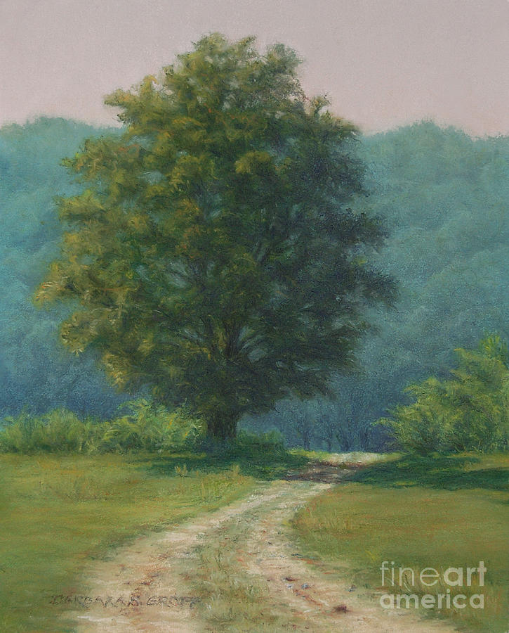 Toward the Pasture - farm at Salem Cross Inn Painting by Barbara Groff