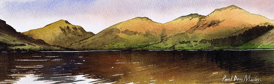 Towards Great Gable across Wast Water Painting by Paul Dene Marlor
