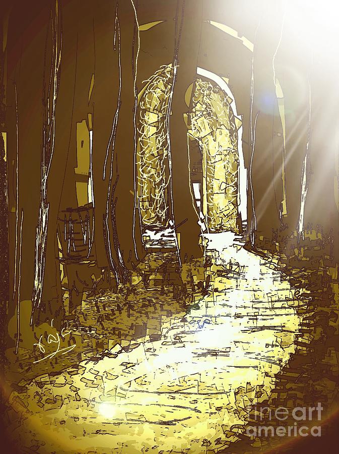 Towards her home Digital Art by Subrata Bose