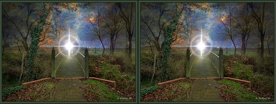 Towards The Light - 3D Stereo X-View Photograph by Brian Wallace