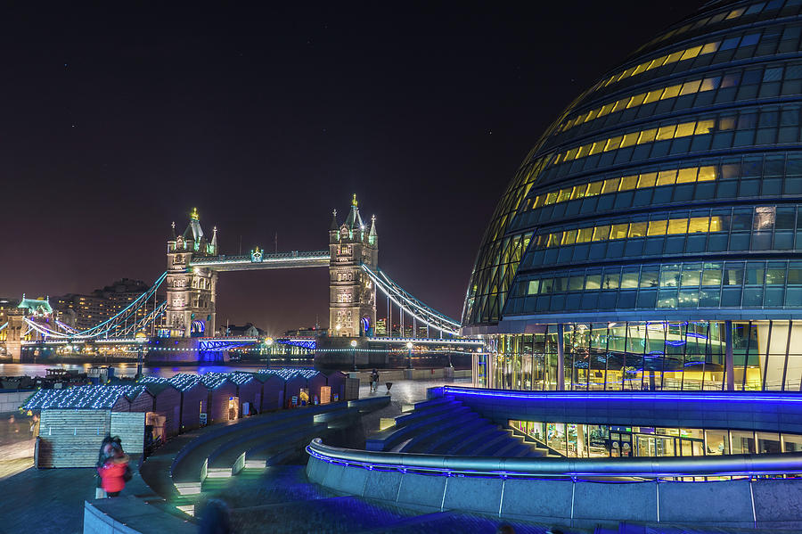 Tower Bridge and City Hall Photograph by James Billings