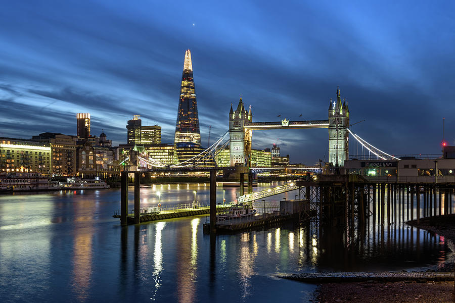Tower Bridge and Shard Photograph by Matt Malloy