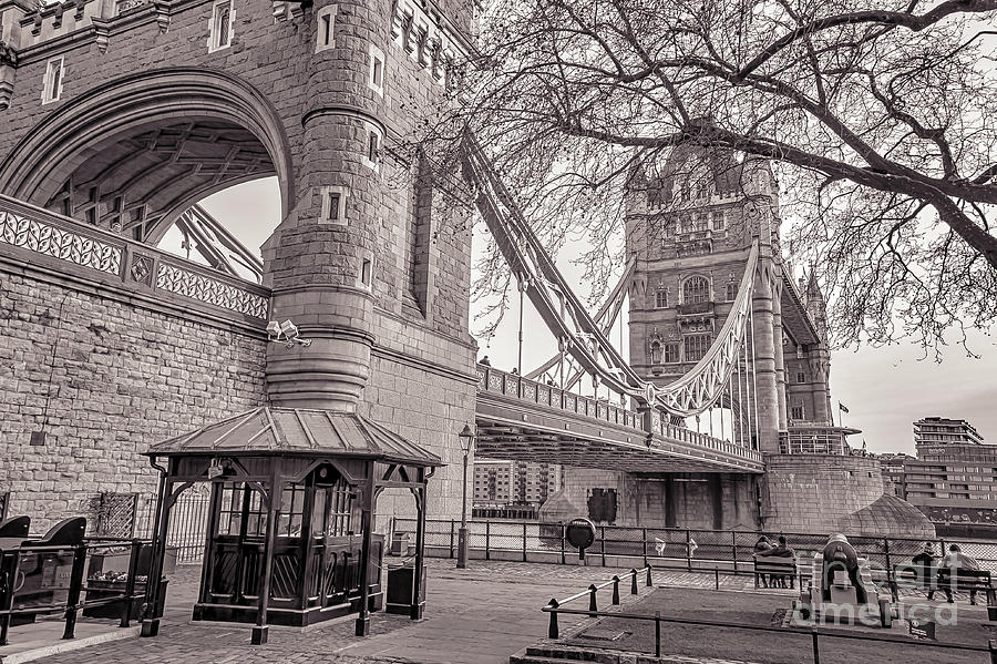 Tower Bridge Bw Photograph
