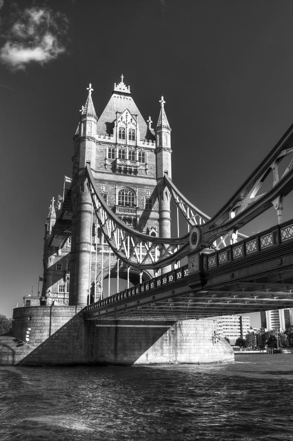 Tower Bridge in Black and White Photograph by Chris Day
