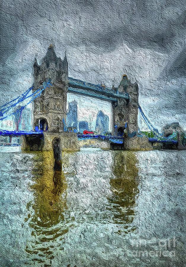 London Painting - Tower Bridge, London, Enagland by Esoterica Art Agency