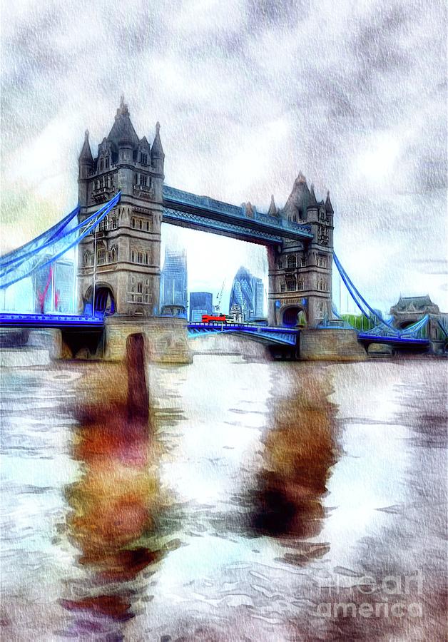 Tower Bridge, London Painting by Esoterica Art Agency