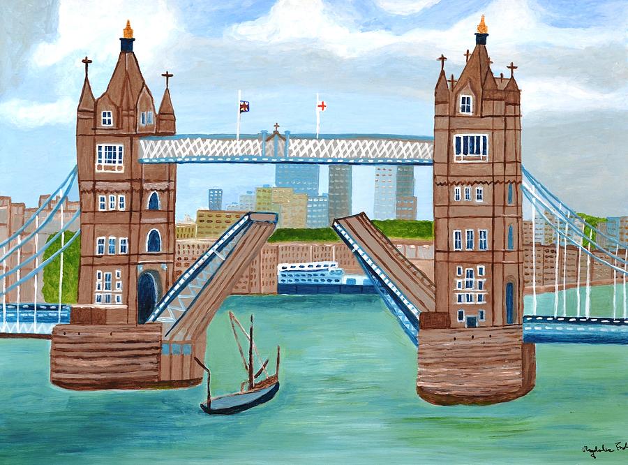 Tower Bridge London Painting by Magdalena Frohnsdorff